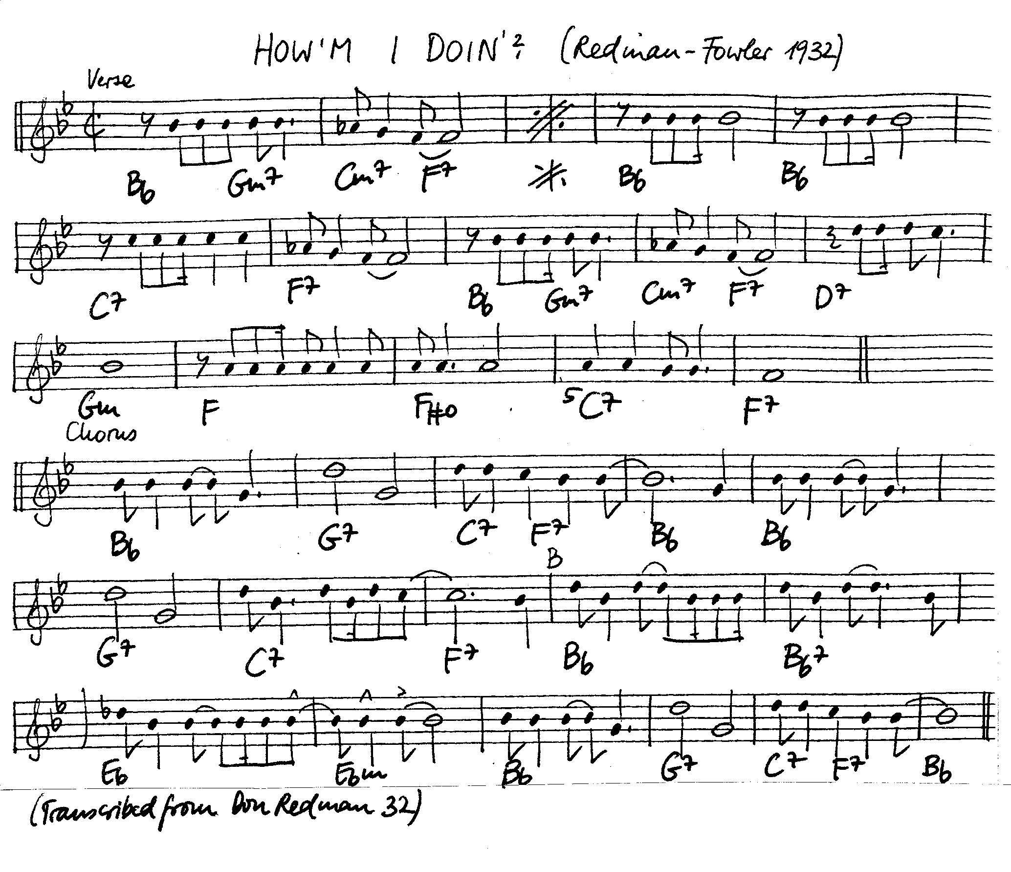 how'm i doin' leadsheet – book us for your next 20s or gatsby event